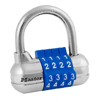 Walmart Master Lock Metal 64 mm (2-1/2 in) Resettable Combination Lock, 21 mm (13/16 in) Shackle offer