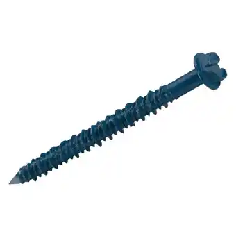 Walmart Hillman Tapper 1/4 in. D X 3-3/4 in. L Steel Hex Head Concrete Screw Anchor 100 pk offer