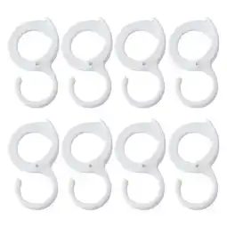 Walmart ITSELFER 8pcs Household Crossbar Hooks Multi-Functional Utensil Hangers S-Shape Towel Hooks offer