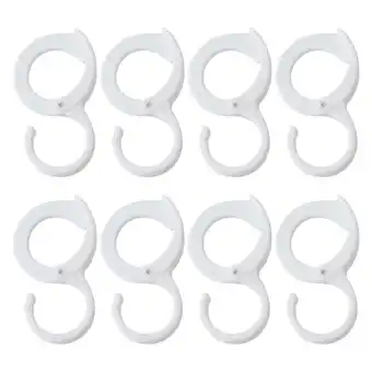 Walmart ITSELFER 8pcs Household Crossbar Hooks Multi-Functional Utensil Hangers S-Shape Towel Hooks offer