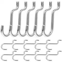 Walmart 20pcs Metal Pegboard Hooks Garage Pegboard Board Hooks Shop Utility Hanging Hooks offer