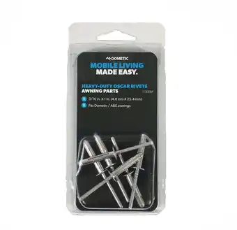 Walmart Dometic 113008P Oscar Rivet 3/16 inch by 1 Inch Pack of Six offer