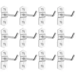 Walmart LEXSOMEO 12 pcs Pegboard Hooks Wall Pegboard Storage Hooks Metal Pegboard Hanging Hooks for Tools offer