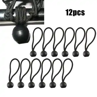 Walmart 12pc Bungee Balls Cords Shock Elastic Toggle Tarpaulin Trailer Cover Tent offer