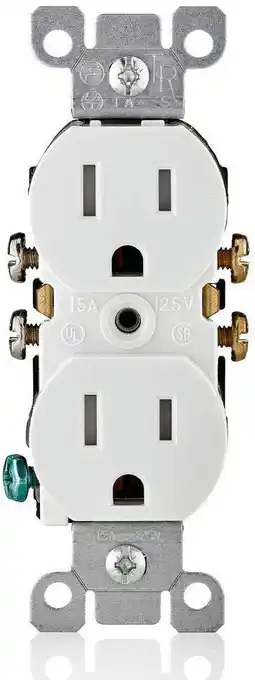 Walmart Leviton T5320-WMP, 15 A 125 V White Duplex Receptacle Electrical Outlet 10 Piece offer