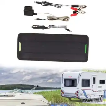 Walmart 5W Solar Panel Charger Kit for 12V Battery Maintenance in Cars, Boats, RVs offer