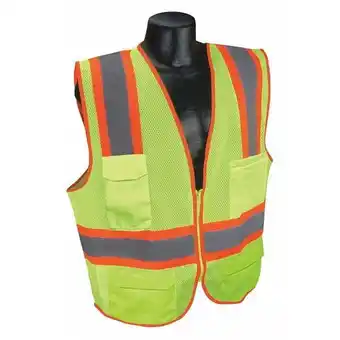 Walmart Condor High Visibility Vest, Fluor. Yellow, 4XL 53YM38 offer