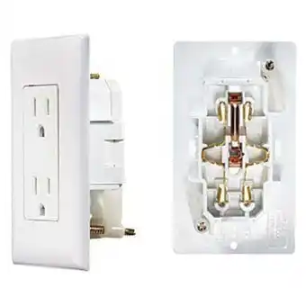 Walmart BLK DUAL OUTLET W/COV-PLATE offer