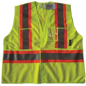 Walmart Condor Safety Vest,Yellow/Green,L/XL,Polyester 491T09 offer