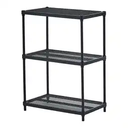 Walmart Open Box Design Ideas 3 Tier Full-Size Metal Storage Shelving Unit Rack, Black offer