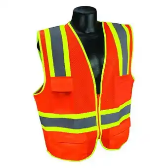 Walmart Condor High Visibility Vest,Orange/Red,4XL 53YM30 offer