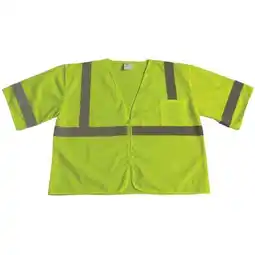 Walmart Condor U-Block Vest, Class3 Yellow/Grn, 4XL 53YL94 offer