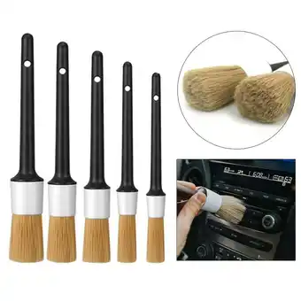 Walmart BAGUER 5PCS Detailing Brush Auto Boar Hair Bristle for Car Cleaning Wheels Easy Use offer