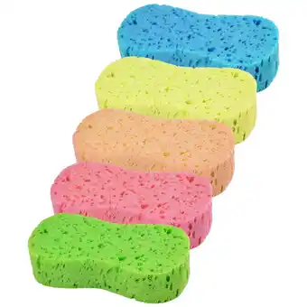 Walmart Mixtlocalior 5 Pcs Car Wash Sponges Bone Design for Polishing Porous Car Wash Sponges offer