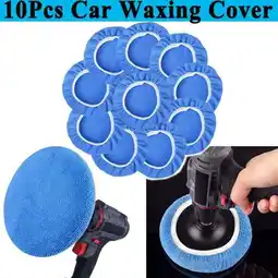 Walmart BAGUER Polisher Buffing Pads Bonnet Cover Light Blue 10pcs 5-6Inch Microfiber offer