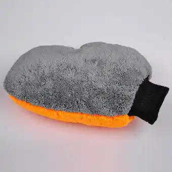 Walmart BAGUER Artifical Wool Plush Mitt Wash Car Mitten Washing Brush Cleaning Glove Universal offer