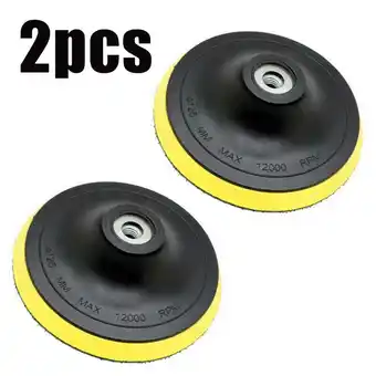 Walmart 2Pcs M10 5 Round Wheel Polishing Pads Buffing Bonnet Buffer for Angle Grinder offer