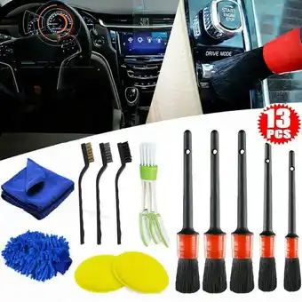 Walmart BAGUER 13Pcs Car Cleaning Kit Detailing Brush Cleaning Gloves Car Cleaner Brush Set offer