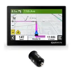 Walmart Garmin Drive 53 GPS Navigator With Kratos Power 36W 2-Port Car Charger Bundle offer