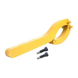 Walmart HOMYL Adjustable Gland Nut Wrench Heavy Duty Iron 2 Jaws Hydraulic Cylinder Wrench Yellow offer