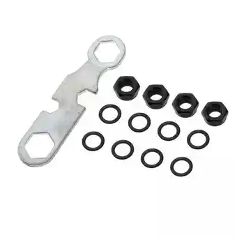 Walmart MAGIDEAL 6xSkateboard Truck Rebuild Kit Washers M8 Nuts and Wrench Tool Black offer