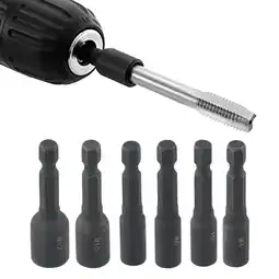 Walmart 6pcs 4-12mm Screw Tap Socket Adapter Holder Extension Bar 1/4 Inch Hex Shank offer