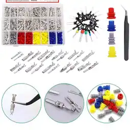 Walmart BAGUER 755Pcs Terminal Pins Wire Harness Pins Male Female CAR Electrical Connector Kit offer