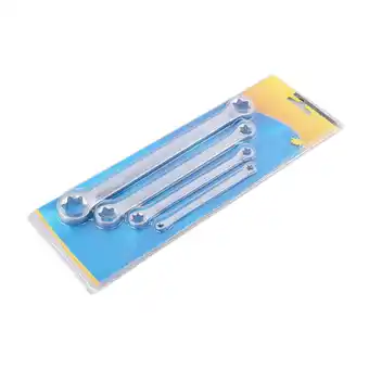 Walmart amleso 4Pcs Double Box End Wrench Set Steel Long Handle Hand Tool E Wrench Set offer