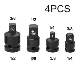 Walmart 4Pcs 1/4 3/8 1/2 Steel Air Adapter Converter Socket Set Reducer Drive offer