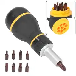 Walmart 9Pcs Ratchet Screwdriver Magnetic Head 3 Ratchet Setting With Bits Tool Set offer