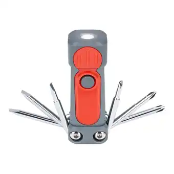 Walmart Vsenkes Flashlight and Worklight Automotive Watches Multifunctional Screwdriver Tool Red offer