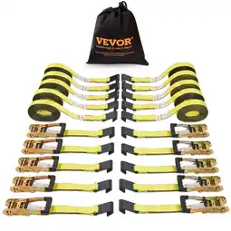 Walmart BENTISM 10 Pack Ratchet Tie Down Straps 10000 lbs 2 x 30' Heavy Duty for Cargo offer