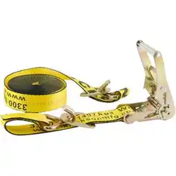 Walmart Erickson 58629 2 in. x 20 ft. Ratchet Strap with Floating D-Ring, Yellow offer