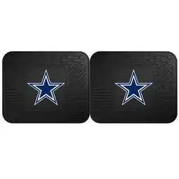 Walmart Fanmats 14x17 Inch Vinyl Universal Fit Back Car Mat Set, NFL Dallas Cowboys offer