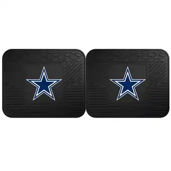 Walmart Fanmats 14x17 Inch Vinyl Universal Fit Back Car Mat Set, NFL Dallas Cowboys offer