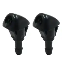 Walmart 2pcs Black ABS Front Windshield Wiper Washing Cleaning Jet Nozzles for Civic CRV offer