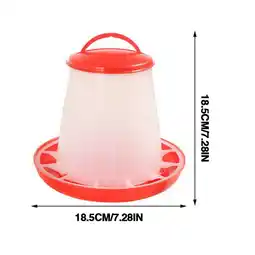 Walmart Chicken Food Feeder Home Garden Farm Chick Hen Poultry Drinker Water Bucket 1.5L Water Dispenser offer