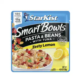 Walmart StarKist Smart Bowls Tuna Pasta & Beans Zesty Lemon, 4.5 oz Pouch offer