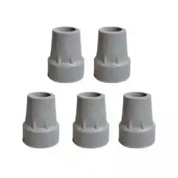 Walmart yotijay 2x5x Cane Tips Universal Non Slip Protectors Cover Walking Stick Rubber Tips gray offer