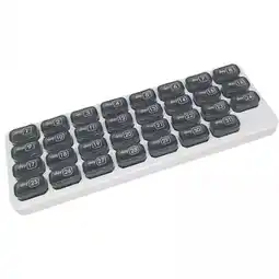 Walmart yotijay 2xPill Box Organizer Dispenser Case Container Storage Monthly Gray offer