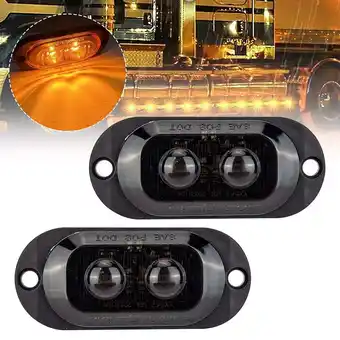 Walmart 2Pcs 2Led Side Marker Clearance Lights Waterproof for Boat Trailer Truck Rv offer