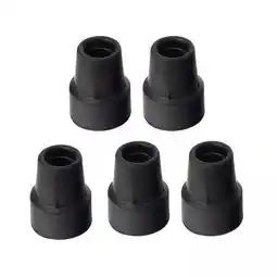 Walmart Serenable 3x5x Cane Tips Universal Non Slip Protectors Cover Rubber Tips black offer