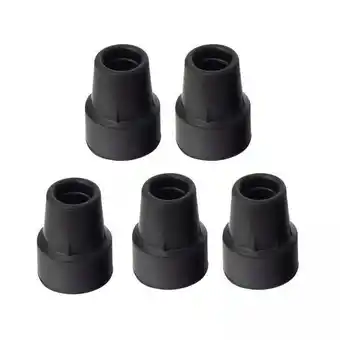 Walmart Serenable 3x5x Cane Tips Universal Non Slip Protectors Cover Rubber Tips black offer