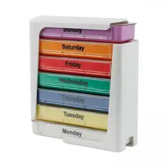 Walmart TOOYFUL 2xWeekly Box Organiser 4 Times A Day for Elderly offer