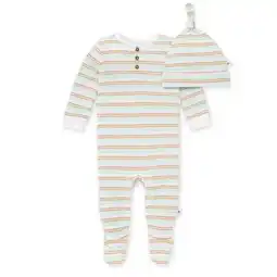 Walmart Burt's Bees Baby Organic Cotton Baby Jumpsuit & Knot Top Hat, Sizes Newborn-12 Months offer