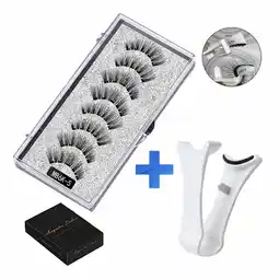 Walmart 5 Magnetic False Eyelash Set Magnetic Eyelashes with Clip for Daily Wear New J3 K5F9 offer