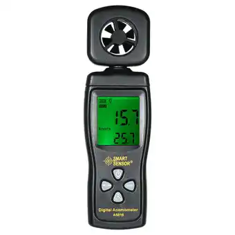 Walmart SMART SENSOR Anemometer LCD Digital Wind Speed Meter Air Velocity Measuring with Backlight offer