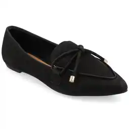 Walmart Journee Womens Muriel Slip On Pointed Toe Loafer Dress Flats offer