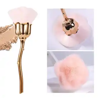 Walmart Beccgirl Rose Flower Brush Nail Brush Nail Trim Cleaning Brush Loose Powder Brush Blush Brush offer