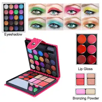 Walmart Eye Shadow Palettes Makeup Lip Gloss Long Lasting 32 Color Waterproof Eye Shadow Set A offer